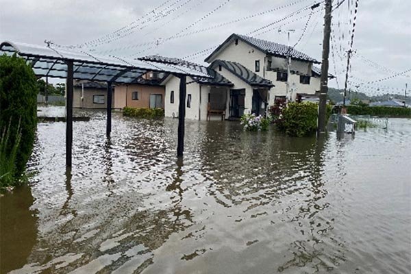 被害状況（馬踏川左岸）