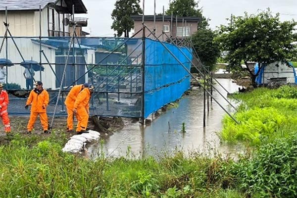 積み土のう工（金沢西根字下千間谷地 地内）