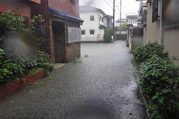 冠水状況（栄町）